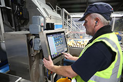 Cockerill's OCULUS optical sorter user interface