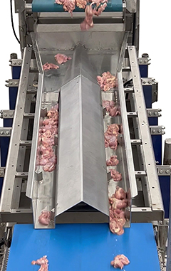 Key Tecyhnology vibratory conveyors for poultry processing and packaging