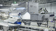 Key Technology's COMPASS belt-fed optical sorter